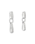 Brown & Co. 18k White Gold Interchangeable Diamond Loop Earrings