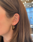 Brown & Co. 14k Yellow Gold Flat Disc Hoop Earrings