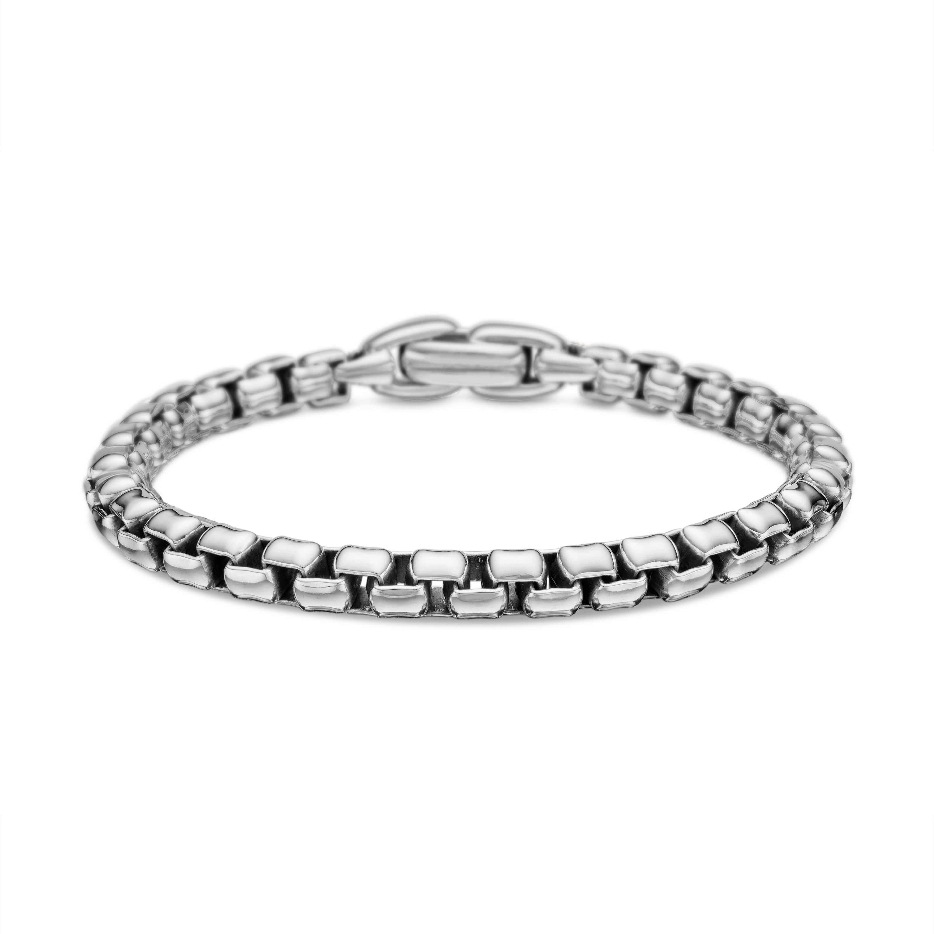 David Yurman Box Chain Bracelet In Sterling Silver