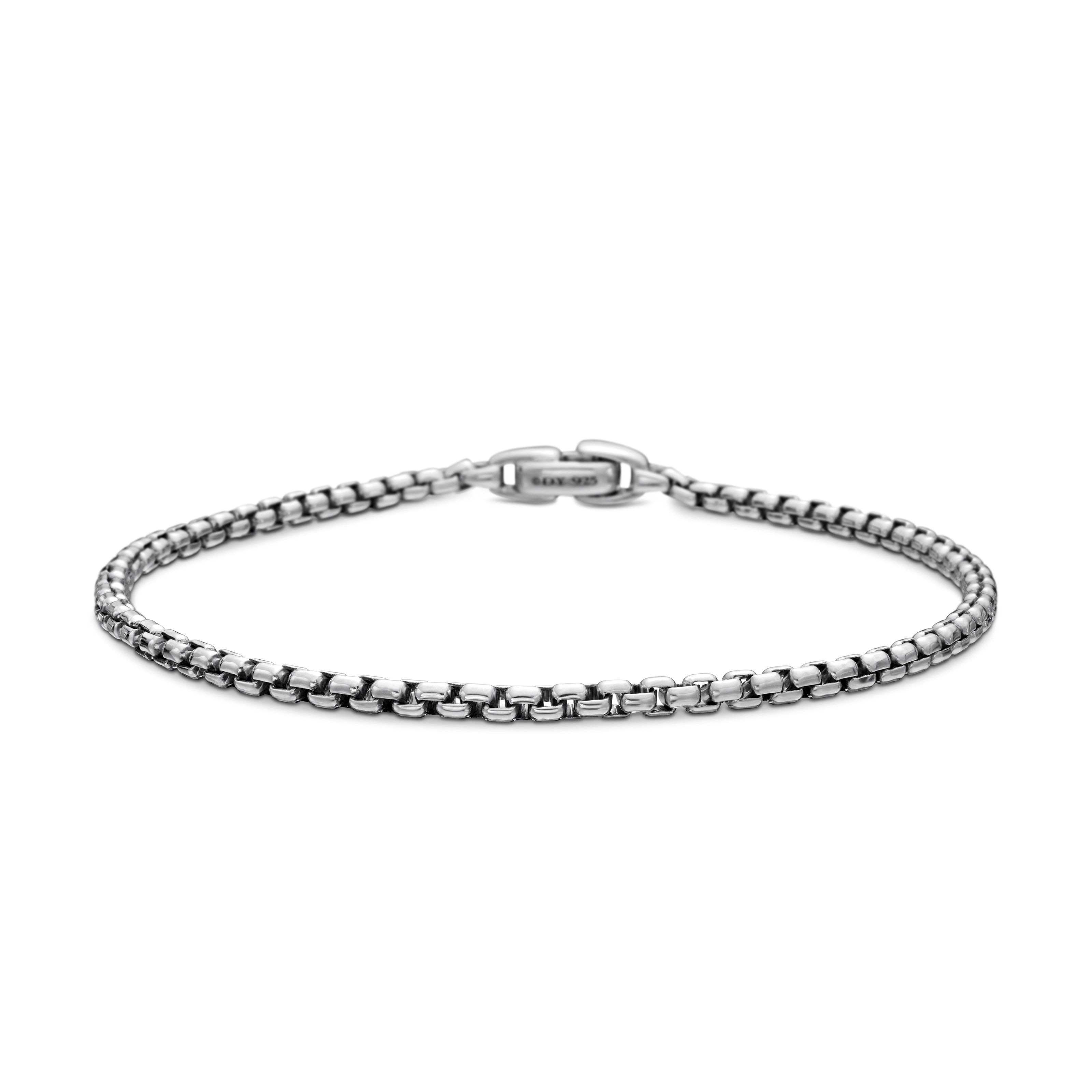 David Yurman Box Chain Bracelet In Sterling Silver, 2.7mm