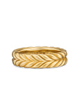 David Yurman Chevron Band Ring In 18k Yellow Gold, 6.2mm