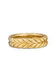 David Yurman Chevron Band Ring In 18k Yellow Gold, 6.2mm