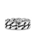 David Yurman Curb Chain Band Ring In Sterling Silver, 8mm