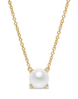 David Yurman Pearl Classics Necklace In 18k Yellow Gold With Diamonds, 6.5mm
