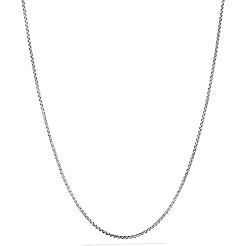David Yurman Box Chain Necklace In Sterling Silver With 14k Yellow Gold Accent, 1.7mm
