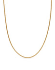 Box Chain Necklace In 18k Yellow Gold, 1.7mm