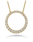 Memoire 18k Yellow Gold Shapes Diamond Necklace