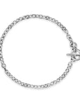 David Yurman Mercer Toggle Chain Necklace In Sterling Silver With Diamonds, 8mm