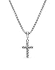 David Yurman Cable Cross Pendant Necklace In Sterling Silver, 17.5mm