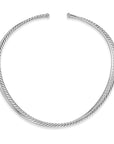David Yurman Bold Crossover Collar Necklace In Sterling Silver, 10mm