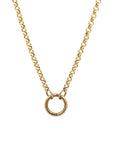 Rachel Reid 14k Yellow Gold Rolo Chain Necklace With Charm Clip