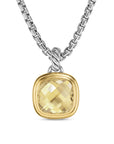 David Yurman Albion® Pendant In Sterling Silver With 18k Yellow Gold And Champagne Citrine, 11mm