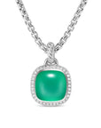 David Yurman Albion® Pendant In Sterling Silver With Lagoon Orchid And Diamonds, 11mm