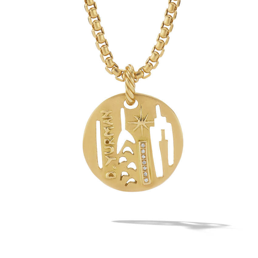 David Yurman 21mm Elements City Enhancer Di 18k