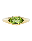 Emily P. Wheeler 18k Yellow Gold Marquise Peridot Ring