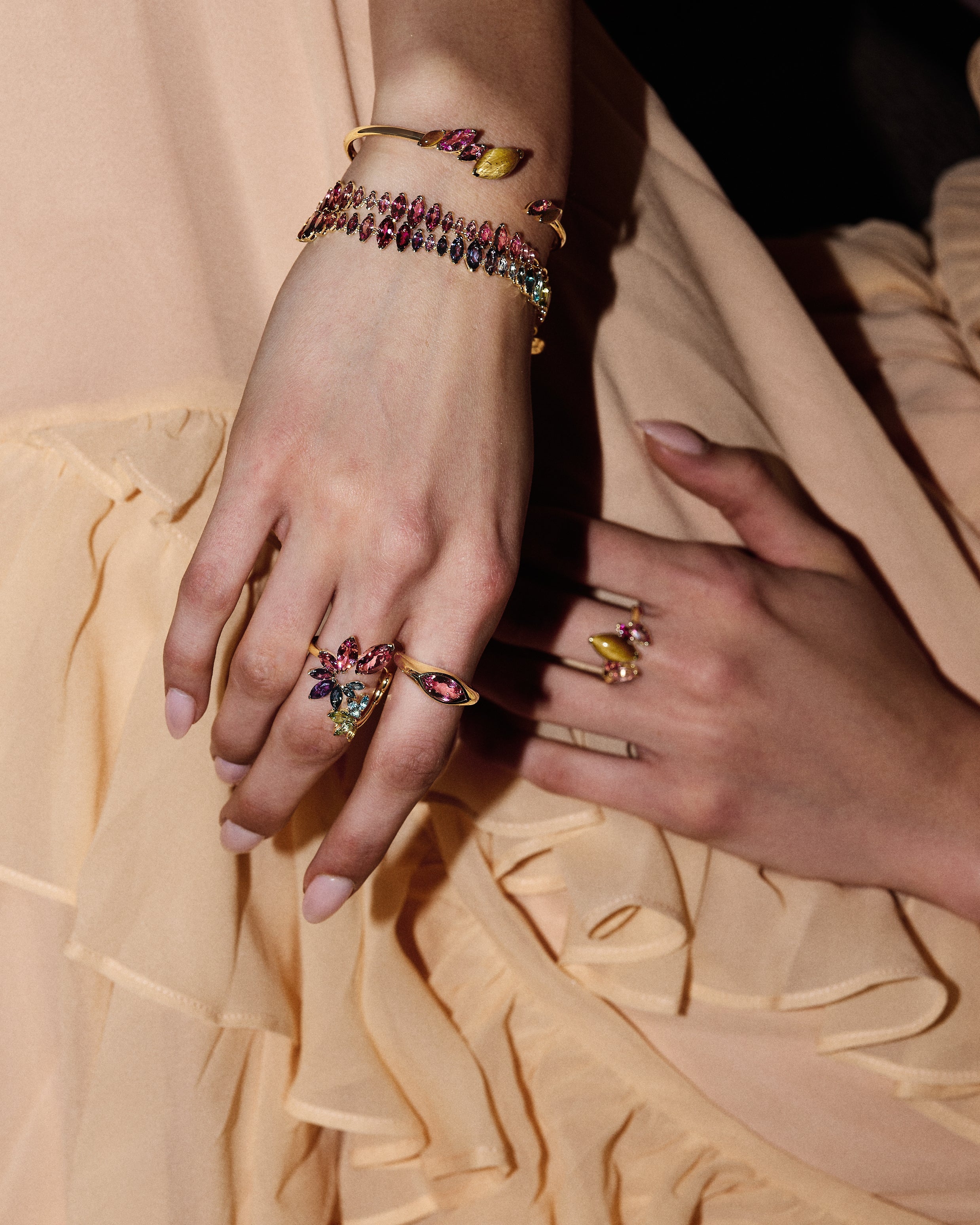 Emily P. Wheeler 18k Yellow Gold Marquise Pink Tourmaline Ring