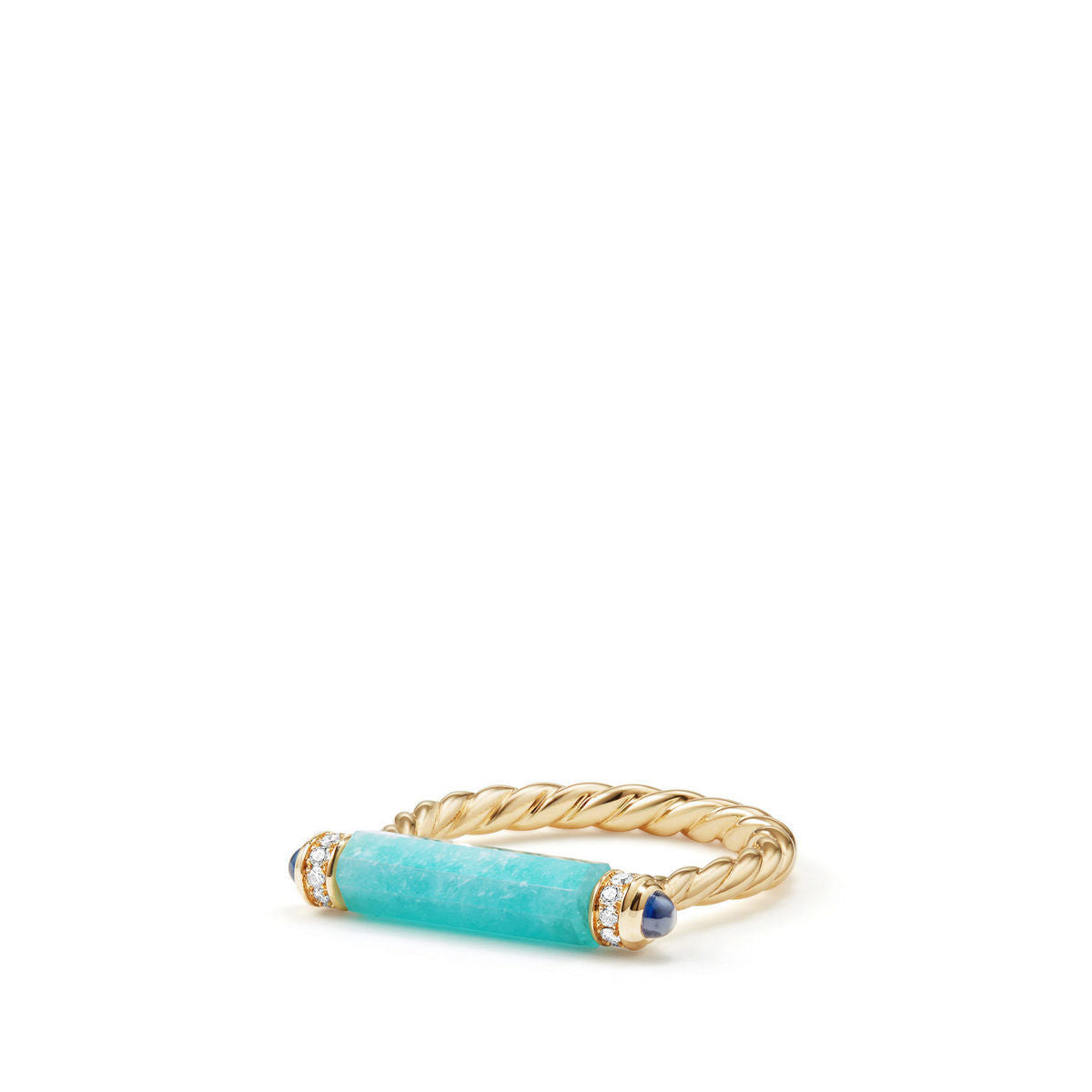 David Yurman 14.5x4.5mm Lexington Ring Az Sa Di 18k
