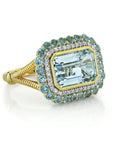 Sloane Street 18k Yellow Gold Topaz & Diamond Ring