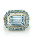 Sloane Street 18k Yellow Gold Topaz & Diamond Ring