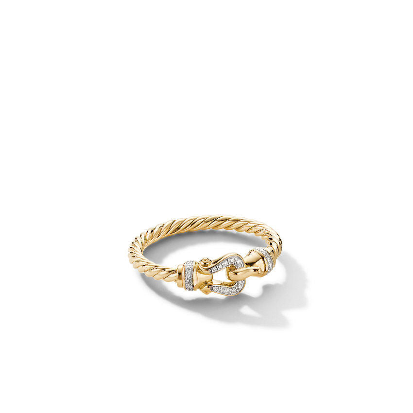 David Yurman 2mm Petite Buckle Ring Di 18k