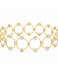 18k Yellow Gold Diamond Stretch Bracelet & Ring