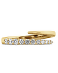 Pointed Diamond Bypass Ring, 0.27ctw