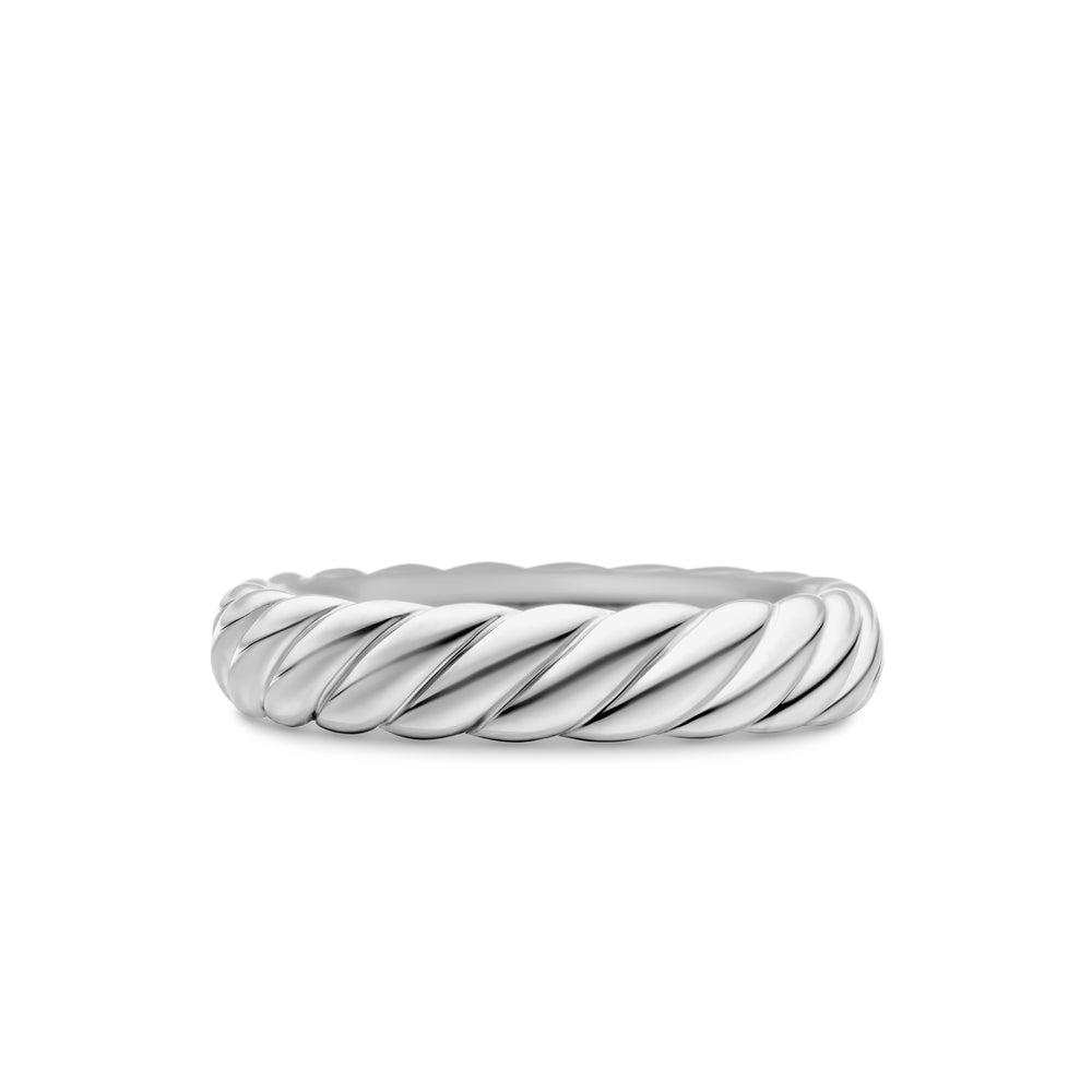 David Yurman 4.5mm Sculpted Cable Band Ring 18w