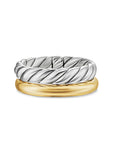David Yurman Mercer® Two Row Ring In Sterling Silver With 18k Yellow Gold, 8mm
