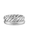 David Yurman Mercer Two Row Ring In Sterling Silver, 8mm