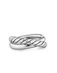 David Yurman Crossover Two Row Ring In Sterling Silver, 7.4mm