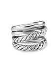 David Yurman Crossover Five Row Ring In Sterling Silver, 17.5mm