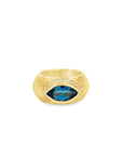 Norman Silverman 18k Yellow Gold Topaz & Diamond Ring