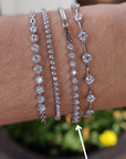 Memoire 18k White Gold Diamond Bangle