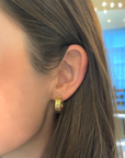 Brown & Co. 14k Yellow Gold Fluted Hoop Earrings