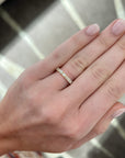 East-West Baguette Diamond Band, 0.87ctw