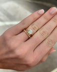 Bezel Set Alternating Round Diamond Band, 0.18ctw