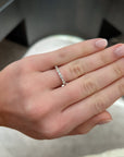 Alternating Baguette & Round Diamond Band, 0.40ctw