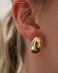 Brown & Co. 14k Yellow Gold Oval Bubble Earrings