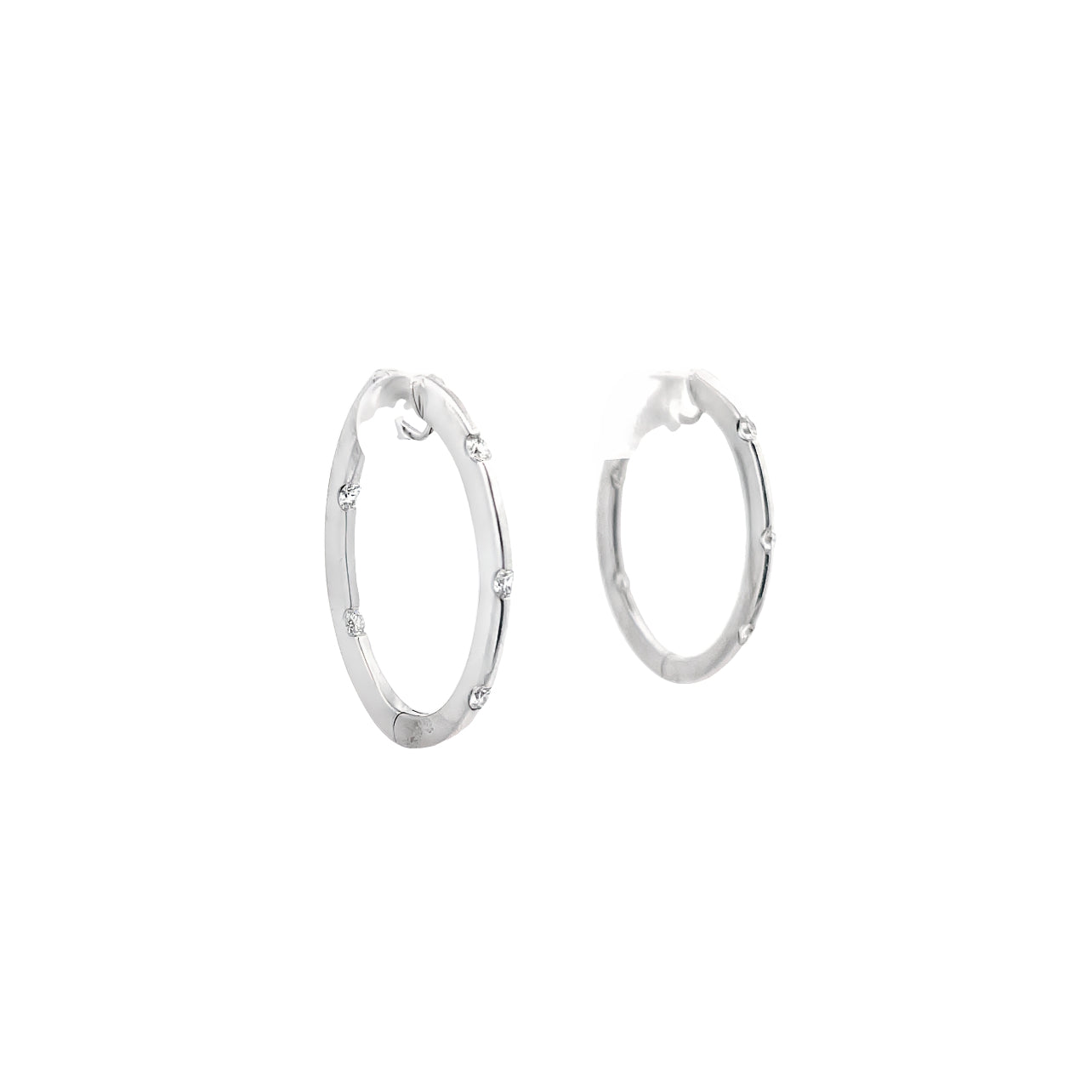 Estate 18k White Gold Estate Earrings