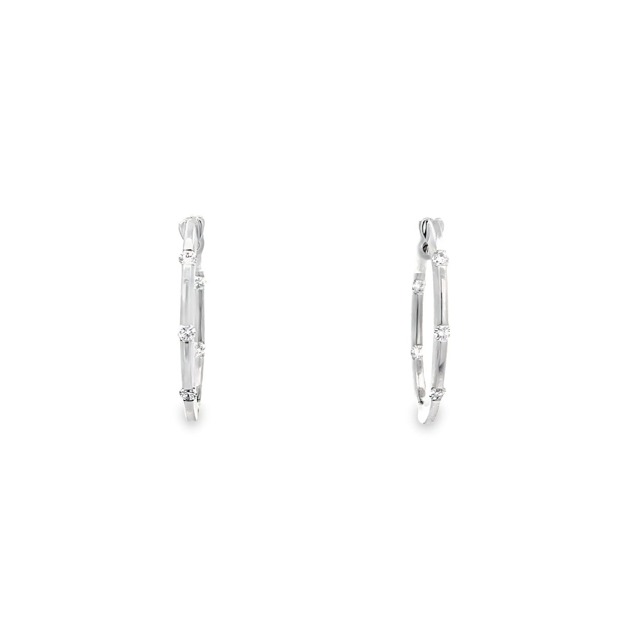 Estate 18k White Gold Estate Earrings