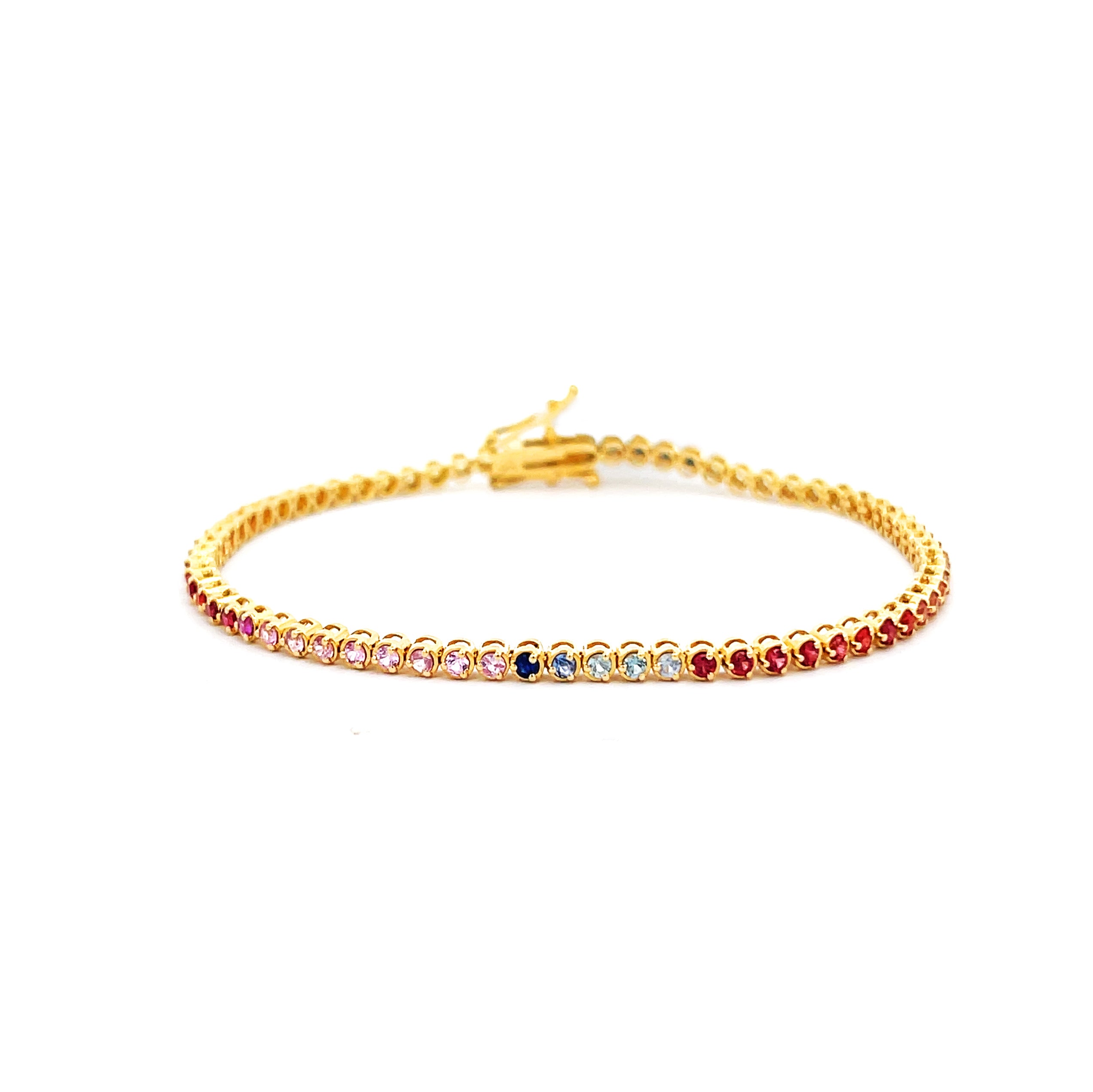Brown & Co. 14k White Gold Sapphire Bracelet