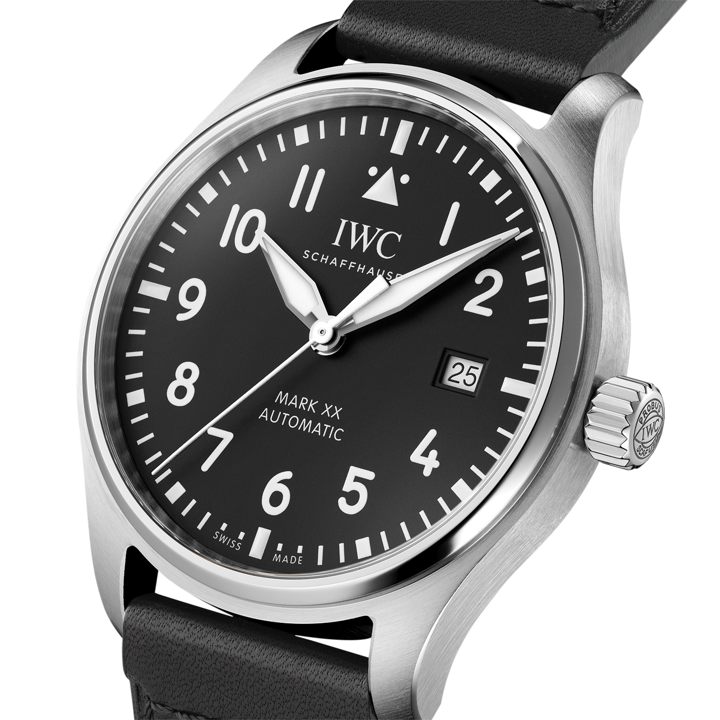 IWC Stainless Steel 40mm Automatic Pilot s Watch Brown Company Jewelers