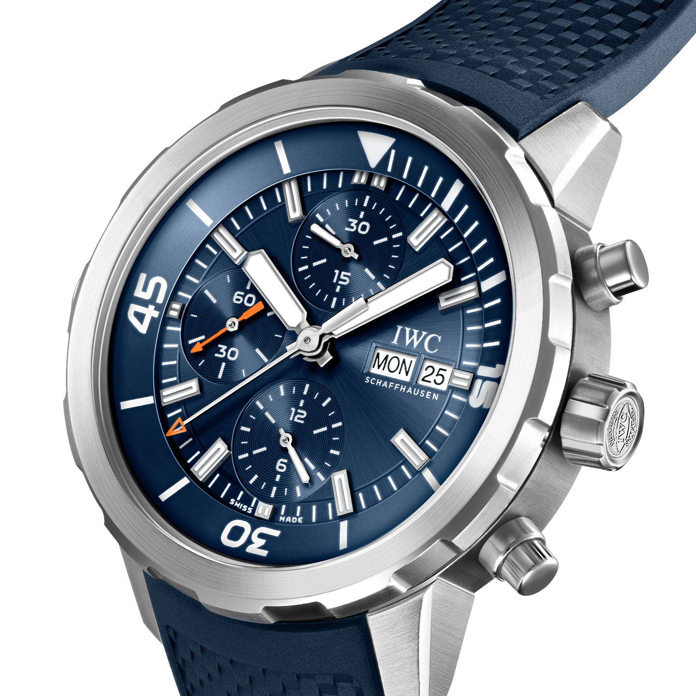 IWC Stainless Steel 44mm Automatic Aquatimer Watch