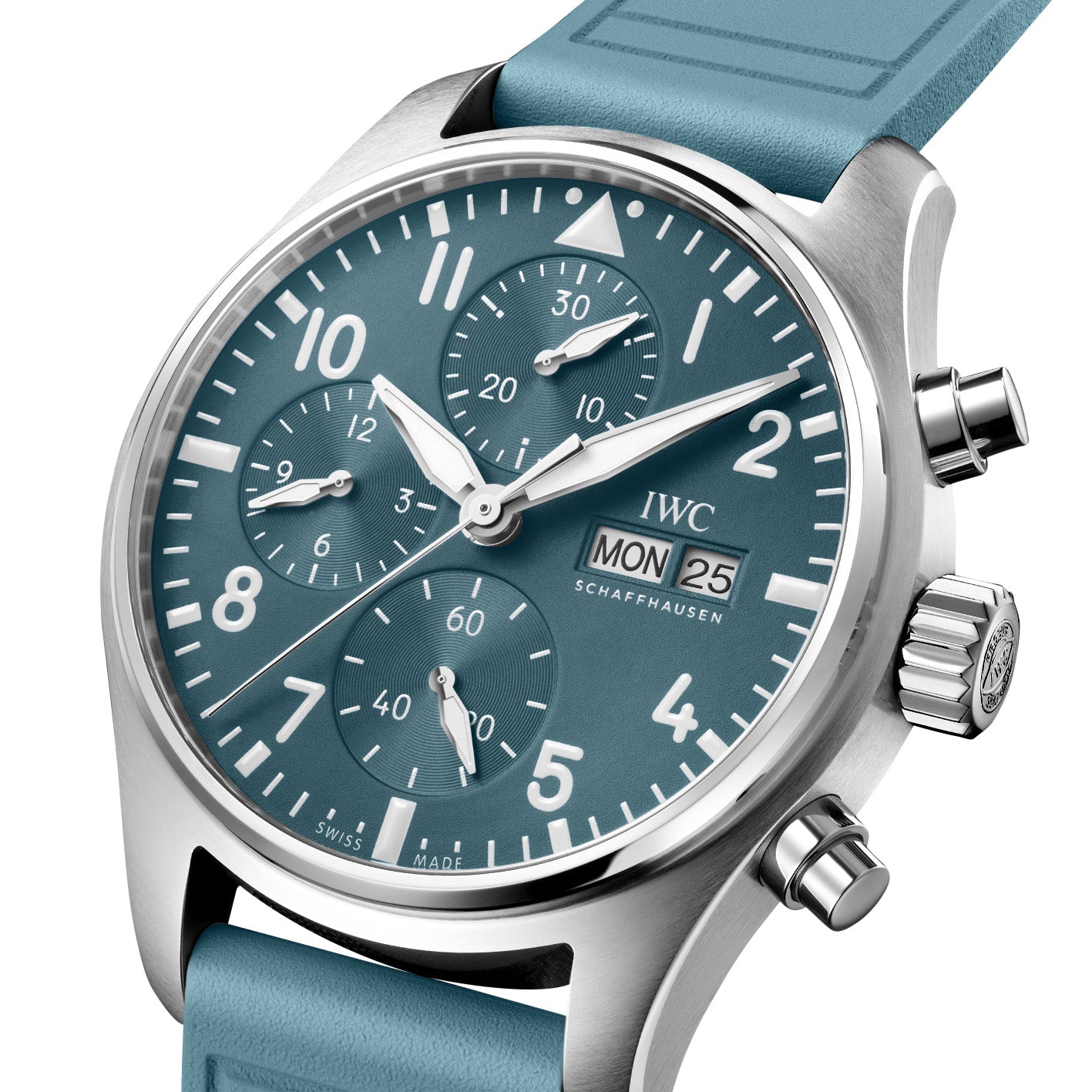 IWC Stainless Steel 41mm Pilot's Watch Chronograph