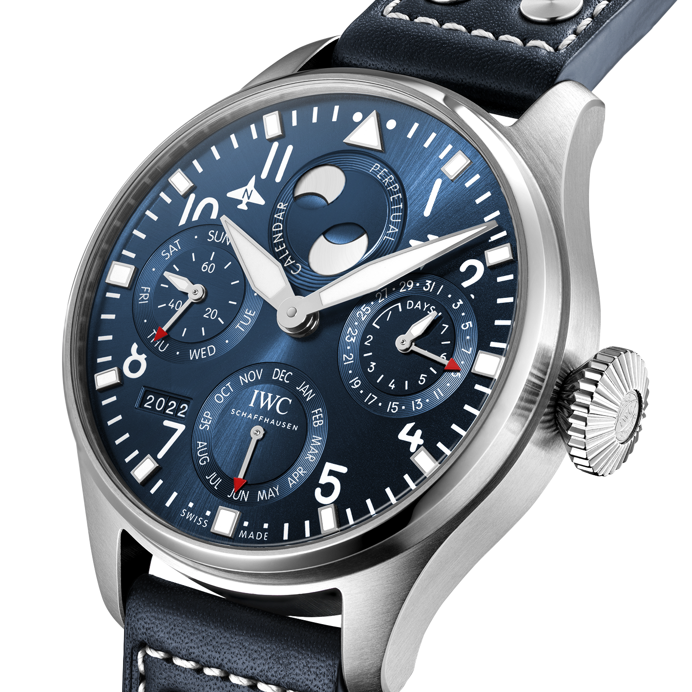 IWC Stainless Steel Big Pilot’s Watch Perpetual Calendar