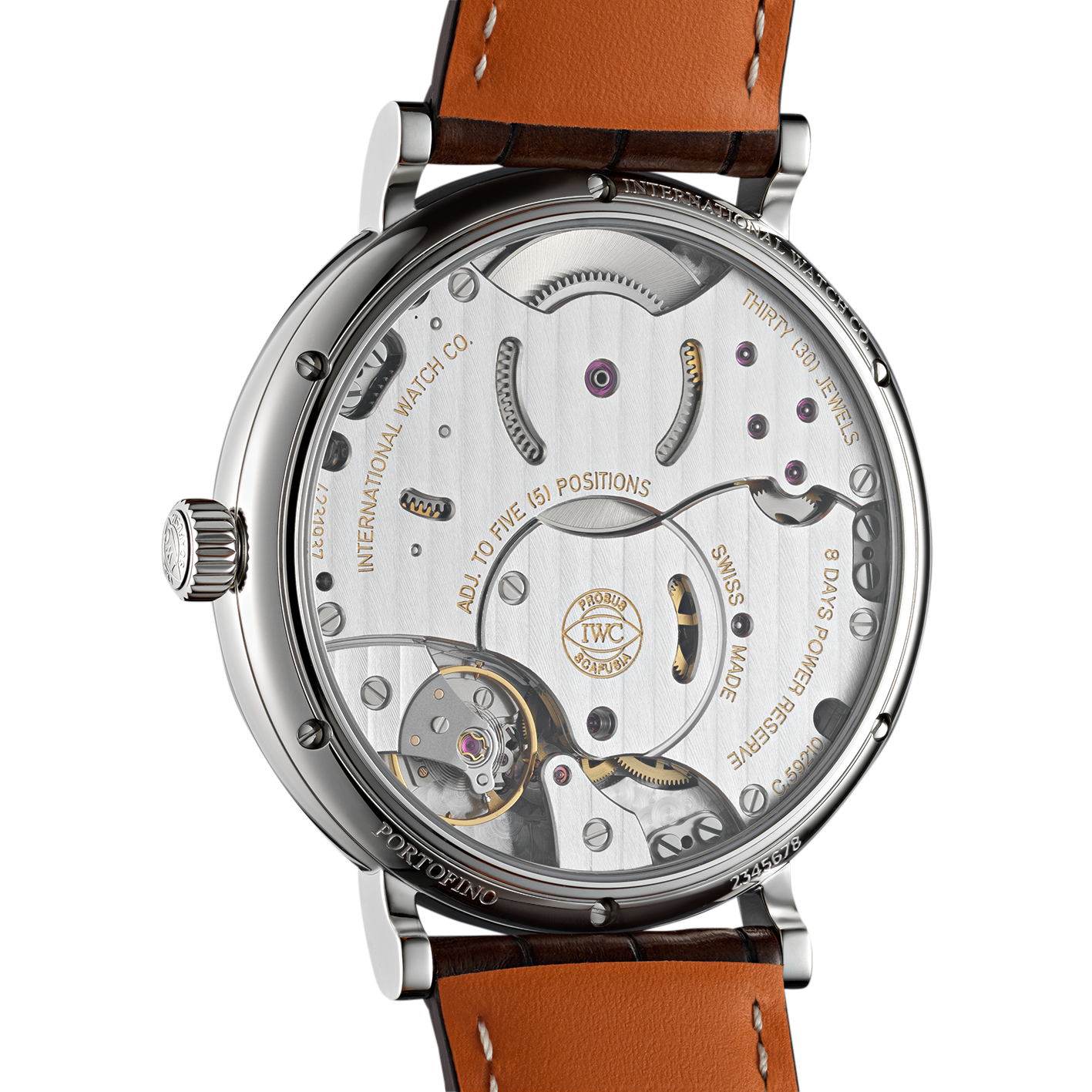 IWC Stainless Steel 45mm Manual Portofino Watch