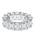 Brown & Co. Platinum Emerald Cut Diamond Eternity Band
