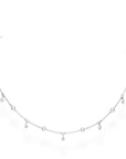 Mikimoto 18k White Gold Akoya Pearl And Diamond Necklace