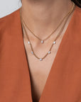 Phillips House 18k Yellow Gold One Of One Diamond Station Necklace