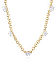 Phillips House 18k Yellow Gold One Of One Diamond Station Necklace